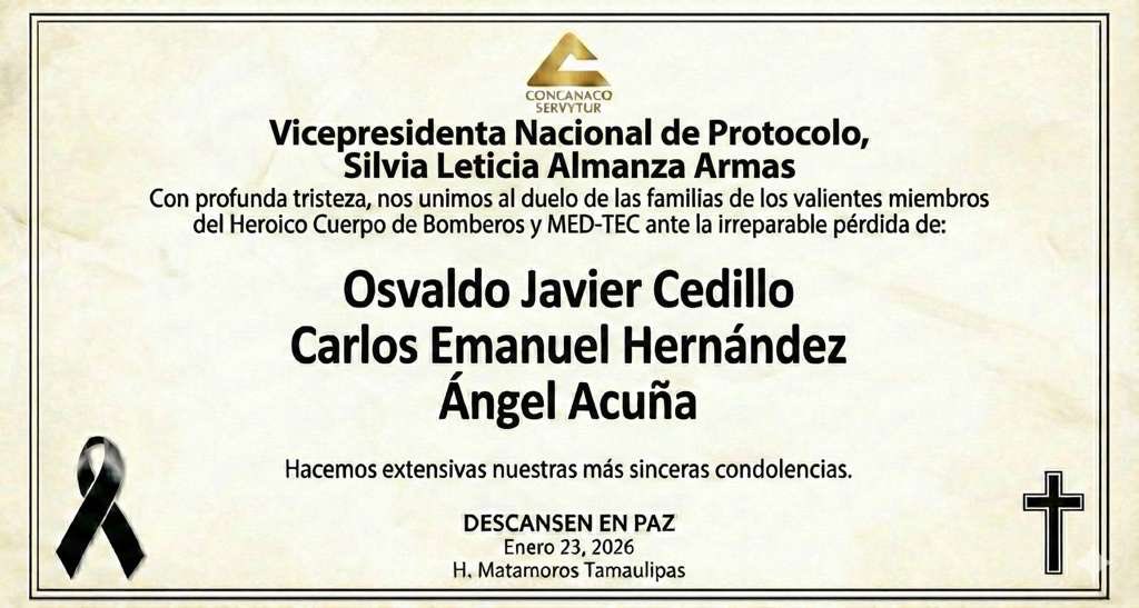 Nuestro más profundo pésame por la pérdida de tres valientes bomberos que dieron su vida en el cumplimiento de su deber. Honor y gratitud eterna. Descansen en paz.