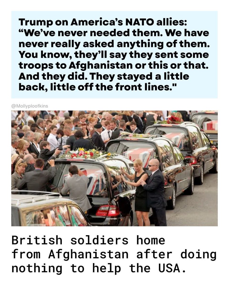 Darth_VaderNo1's tweet photo. Returning British Troops from Afghanistan....

#LestWeForget 
#WeWillRememberThem 

We helped, we were at the front line and many of our troops came home in a box. 
Despite what @POTUS
would have you believe https://t.co/0WgvCitMtl