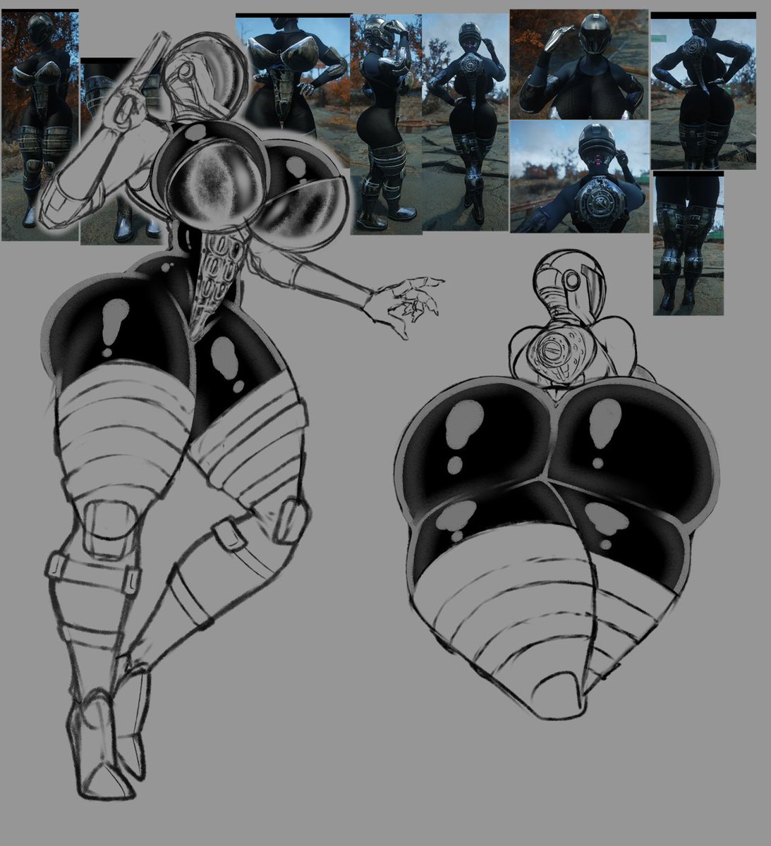 MorningstarLewd's tweet photo. Wasteland temptress~ https://t.co/QYbIYJl2sR
