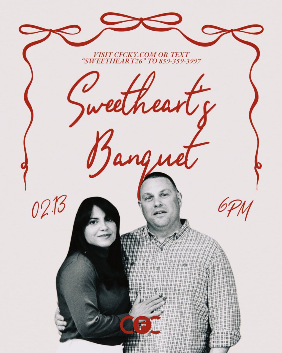 CommunityFamKY's tweet photo. It’s almost time for our annual Sweetheart’s Banquet!

We would love for you and your special someone to join us for this fun night— all for the wonderful cause of raising money for Impact Youth Ministries!

Click here to save your seats now: https://t.co/64WcnVzJXh https://t.co/7eXR91yc3j