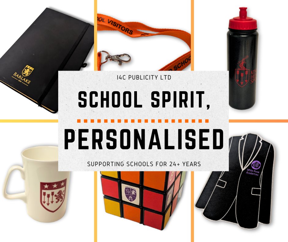 🎓 School Spirit, Personalised

Celebrating over 24 years of creating bespoke merchandise for UK schools — from badges to bottles, mugs, lanyards &amp; more.

Explore your next project:
i4cpublicity.co.uk/custom-merchan…

#i4cpublicity
#BrandedMerch
#PromotionalProducts