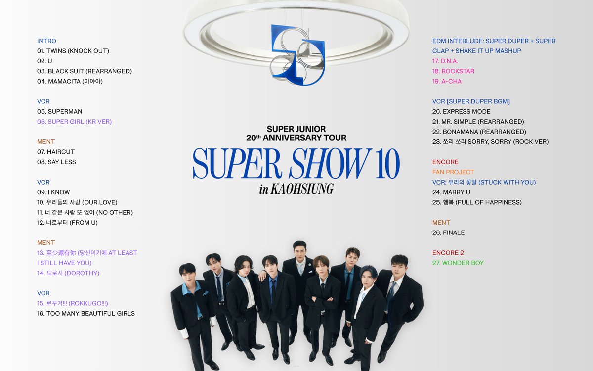 260123 #슈퍼주니어 #SUPERJUNIOR SUPER JUNIOR 20th Anniversary TOUR