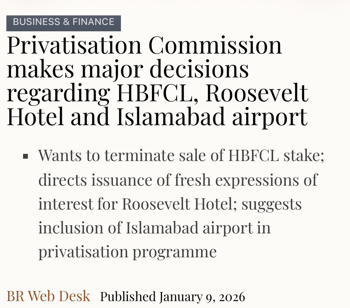 #سلسلة_الطرد_مستمرة 🔥

 🚨🚨 عاجل 🚨🚨

#باكستان 🇵🇰 تُلغى صفقة المطارات … 
ويُفضح وهم #ابوظبي 🇦🇪… 

في عام 2025 وقّعت #باكستان اتفاقية تشغيل مطار العاصمة إسلام آباد مع #أبوظبي بصيغة (حكومة لحكومة – G2G)… بمعنى: “صفقة جاهزة” بلا منافسة… وبلا اختبار سوق… وبلا وزن حقيقي.