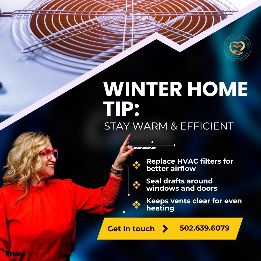 fancyfulton's tweet image. With a big winter storm rolling in tomorrow morning, now’s the perfect time to do a quick home check so you’re warm, safe, and ready. 
Stay Consistent. Stay Faithful. Stay Fancy ❤️
#FancySellsHomes #WinterHomeCare #HomeMaintenance #SouthernIndianaLiving #HomeTips