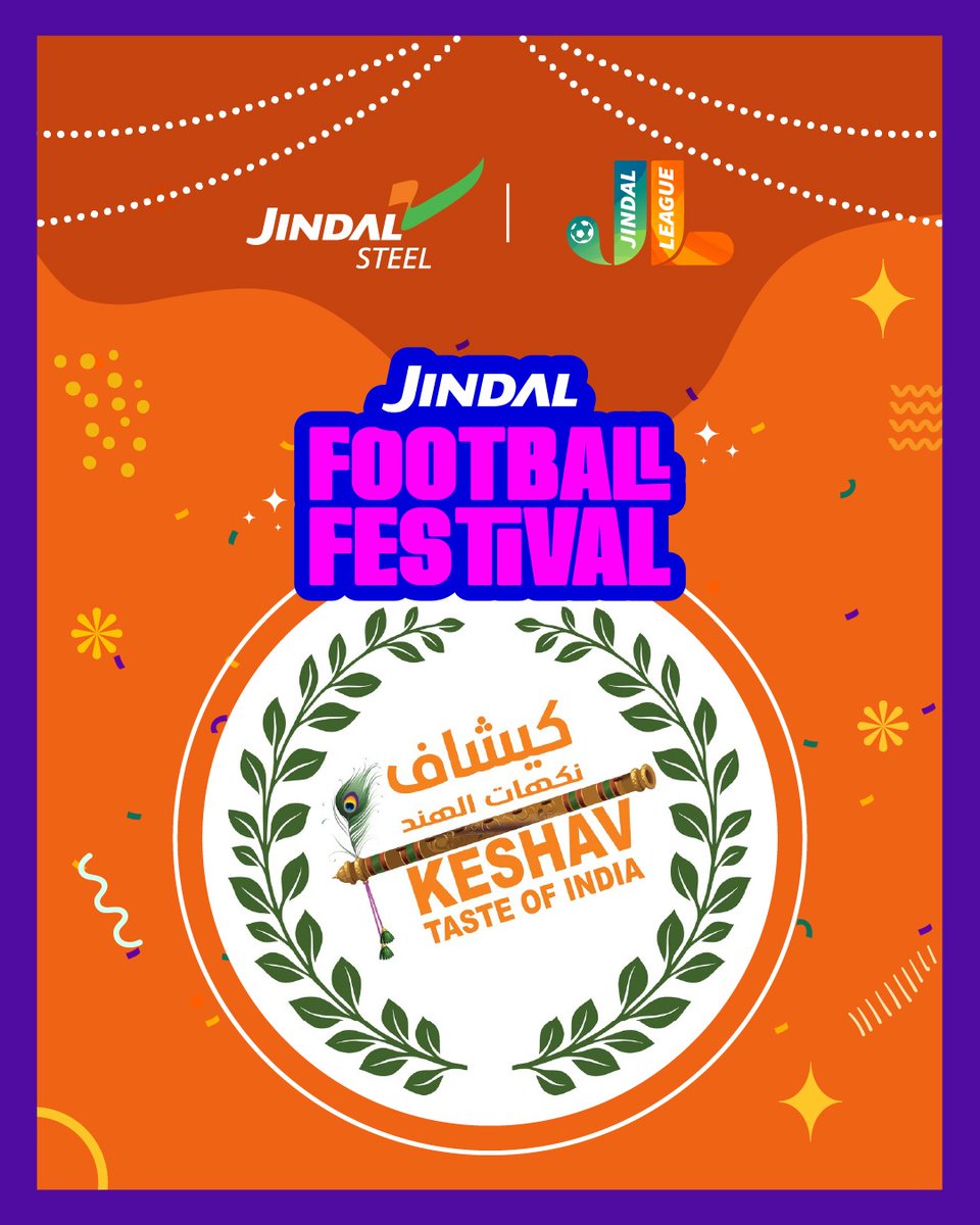 JindalLeague's tweet photo. Big goals. Bigger bites. 
See you at the Jindal Football Festival on Saturday, 24 January 2025 at Sohar Sports Complex!

#JindalLeague2025 #OmanFootball #OFA #دوري_جندال https://t.co/0sg2zRCw8c