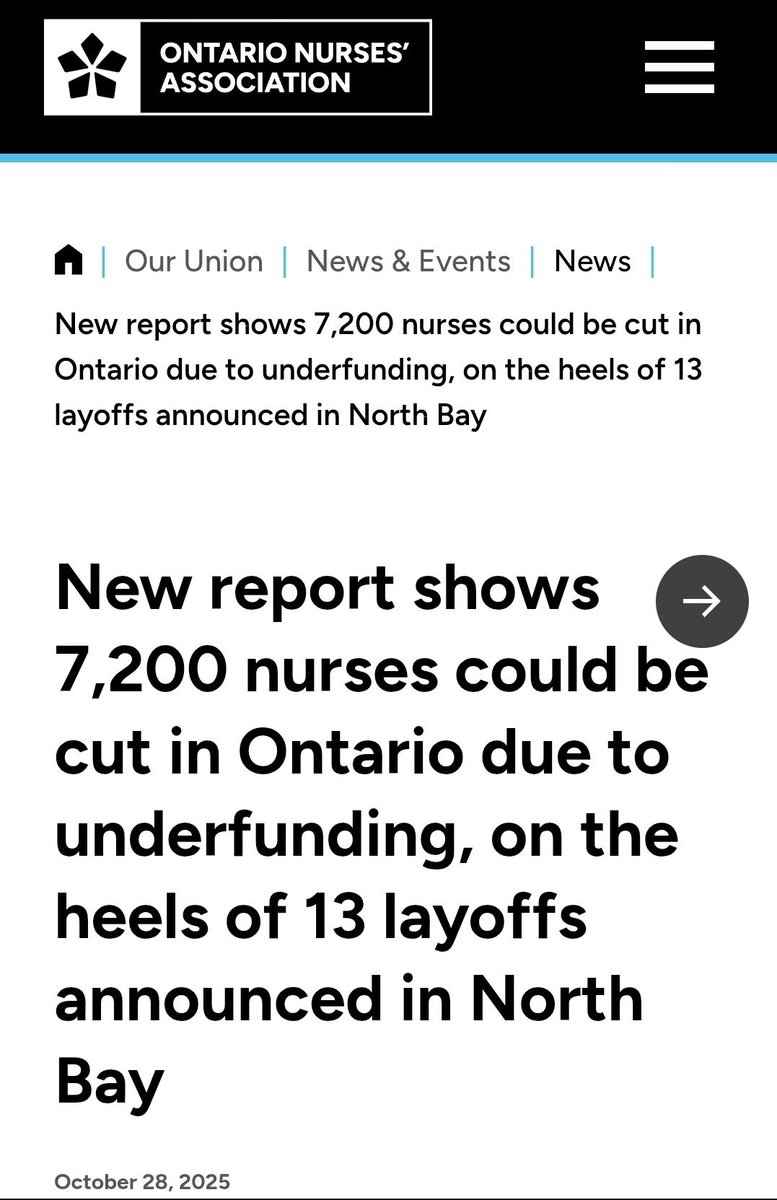 Freire1Pb's tweet photo. Former secretary Sylvia Jones defends North Bay Hospital layoffs as 'appropriate':
-40 front-line healthcare workers.
-13 registered nurses.
-3 registered practical nurses &amp;
-1 occupational therapist as Ontario Nurses Association report 7,200 nurses could be cut due to funding. https://t.co/ExjQ5YGPBM