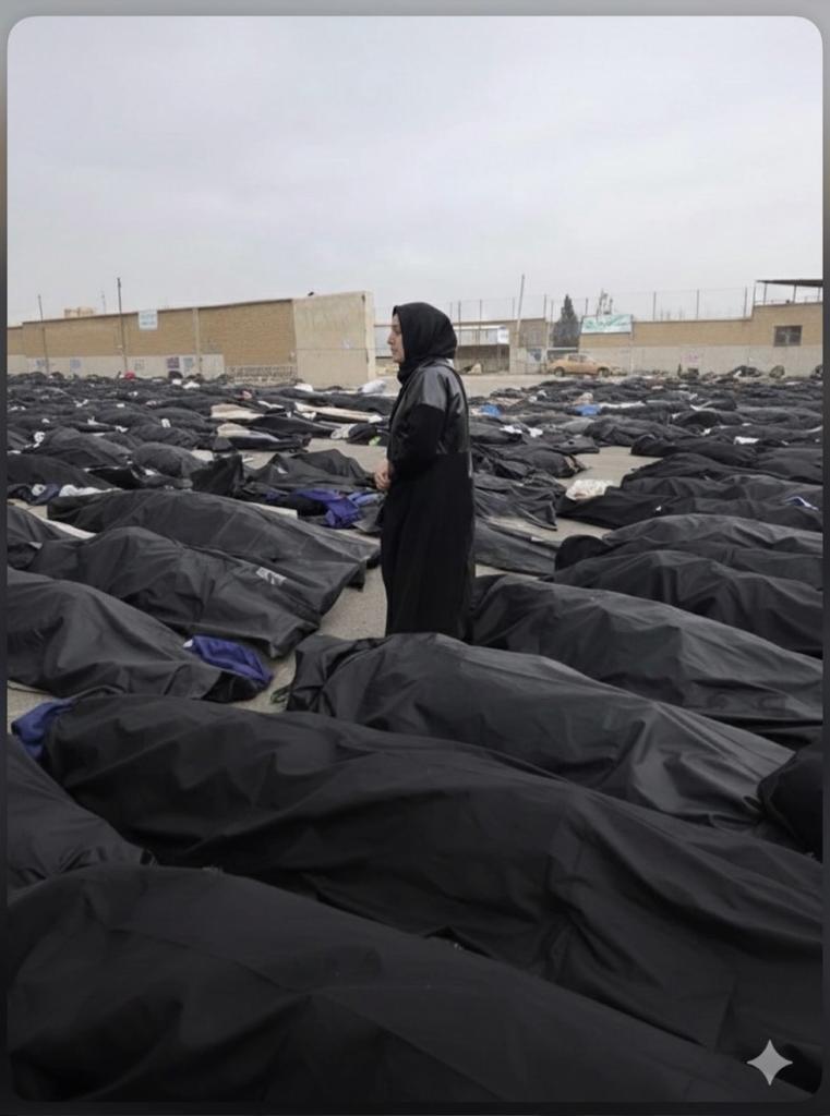 Hamidsh91's tweet photo. While you were celebrating the New Year, we were drowning in our own blood. The Islamic terrorist regime has turned Iran into a slaughterhouse. Where is the help? Where is humanity? 😭 
#IranianMassacre https://t.co/raJ0E3DTDI
