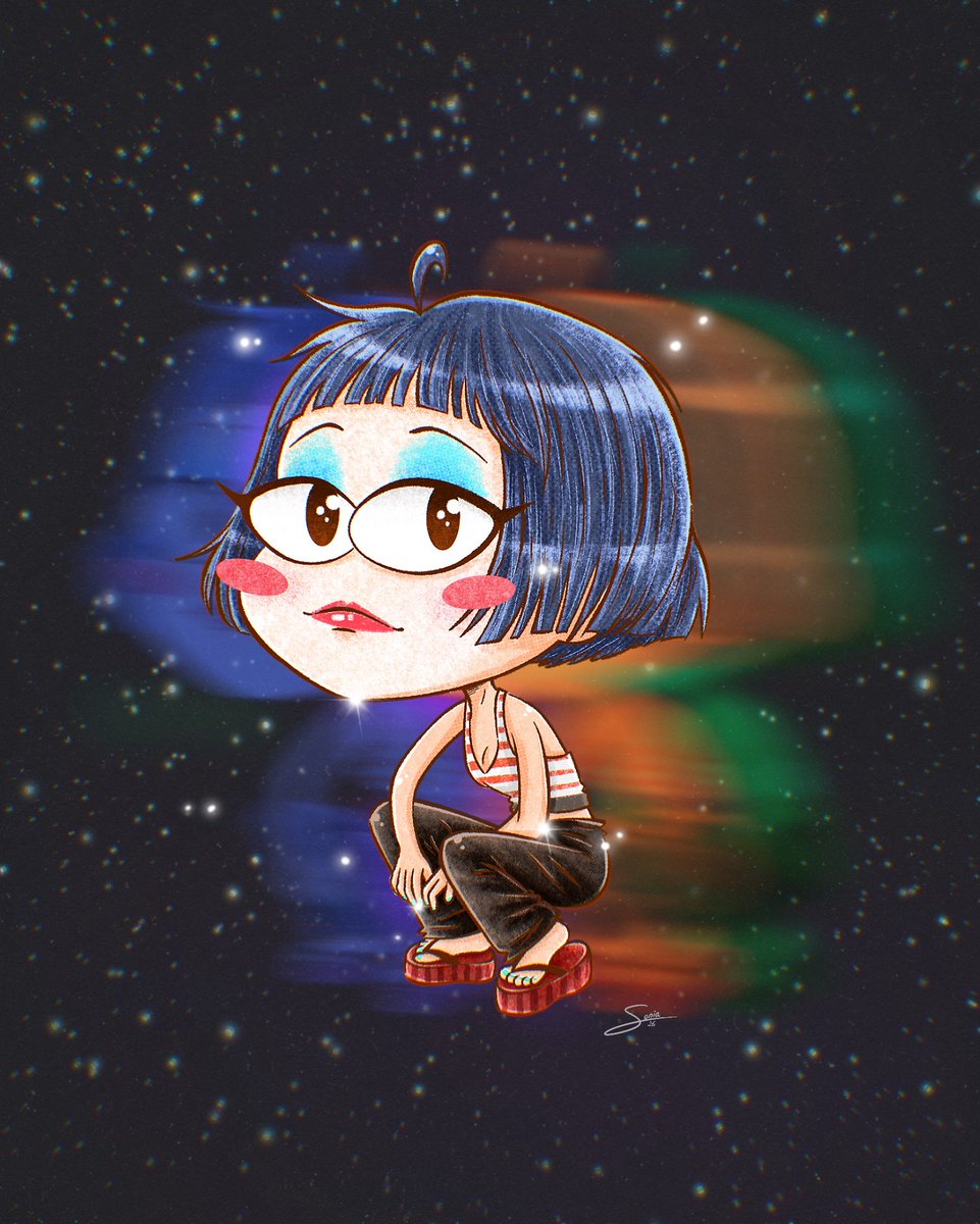 Obsessed with the new Gorillaz song, but also with this image of Noodle!! 😆✨ I couldn't resist drawing some fan art,  hope you like it! 😍

.
#SoniakasArt #moniOJOtes #gorillaz #noodlegorillaz #gorillaznoodle #gorillazart #gorillazfanart #thehardestthing #gorillazthemountain