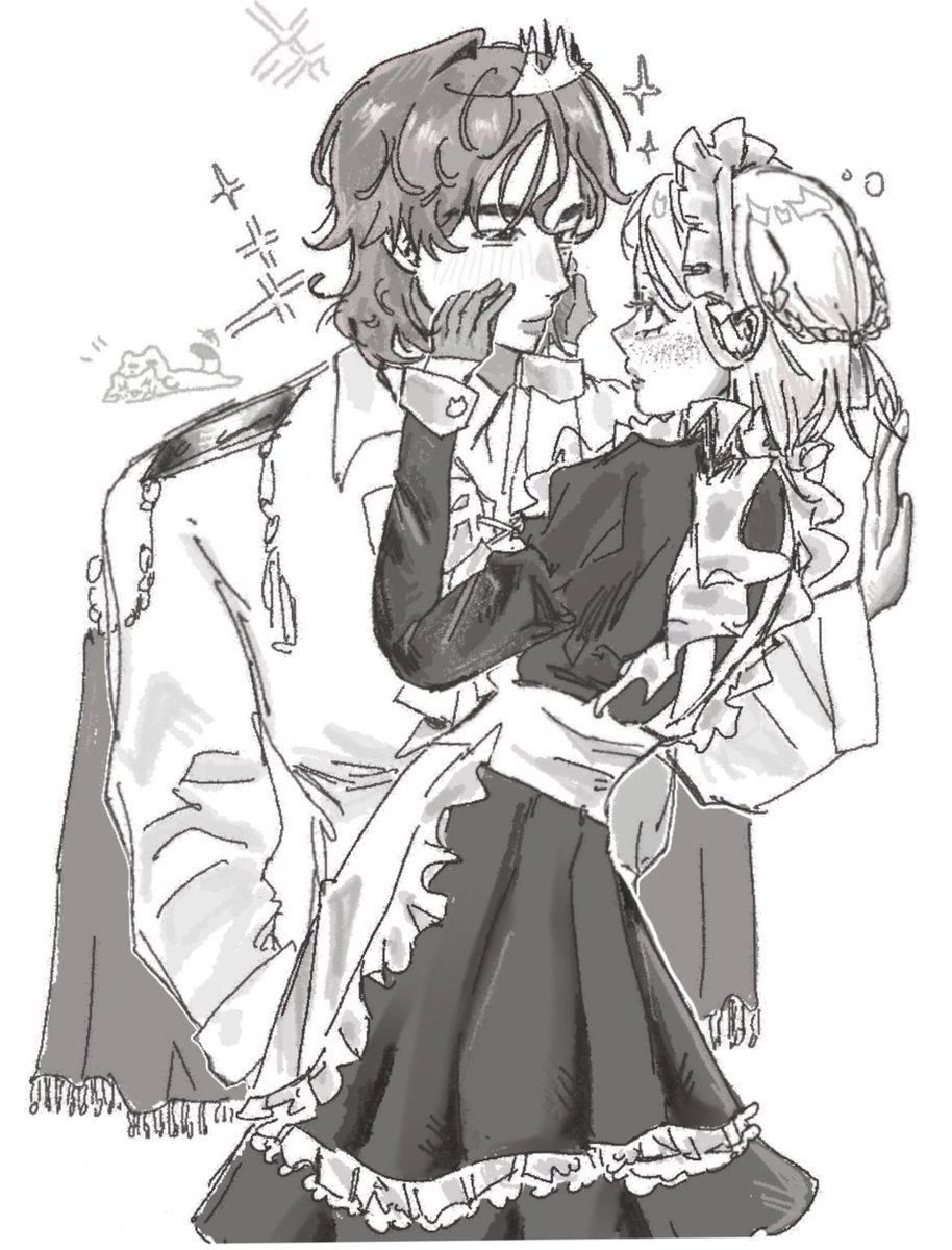 odd_magic8a11's tweet image. Prince hyunjin 🤴&amp;amp; Maid felix 🧹 
#황필