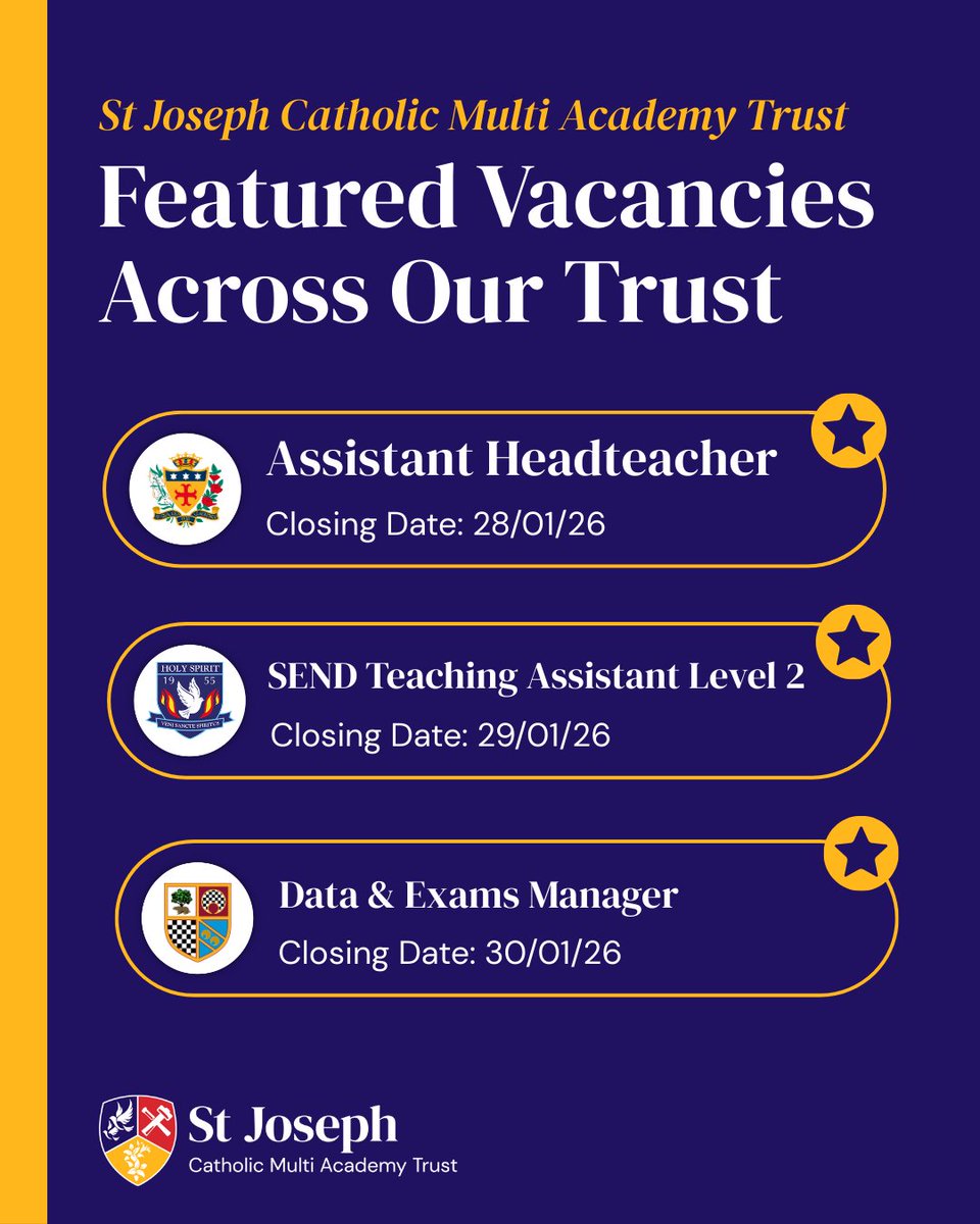 St Joseph Catholic Multi Academy Trust tweet media