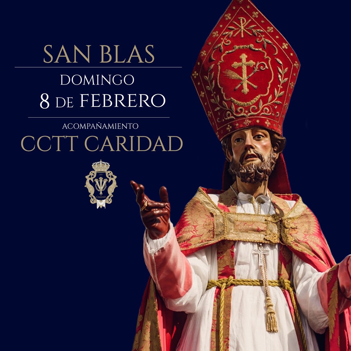 Tendremos el honor de poner nuestros sones musicales 🎺🎶 detrás de San Blas 🙏✨

📅 8 de febrero

🕚 Hora: 11:00

📍San mateo 

¡Os esperamos para disfrutar juntos de este gran día! 🎊🎵🔥
