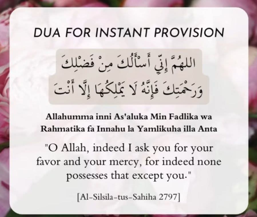 7signxx's tweet photo. Du'a for instant provision... https://t.co/8fzVHGt2LS