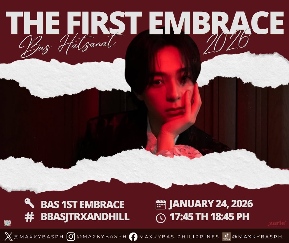 ᴛʀᴇɴᴅɪɴɢ ᴀɴɴᴏᴜɴᴄᴇᴍᴇɴᴛ 🏀

🔑 BAS 1ST EMBRACE
#️⃣ bbasjtrxAndhill
🗓️ January 24, 2026
⏰ 5.45 PM 🇹🇭 6.45 PM 🇵🇭
⚠️Please do not use tag before the time.

#6CODE #bbasjtr #บาสเด็กอ้วนที่แท้จริง
