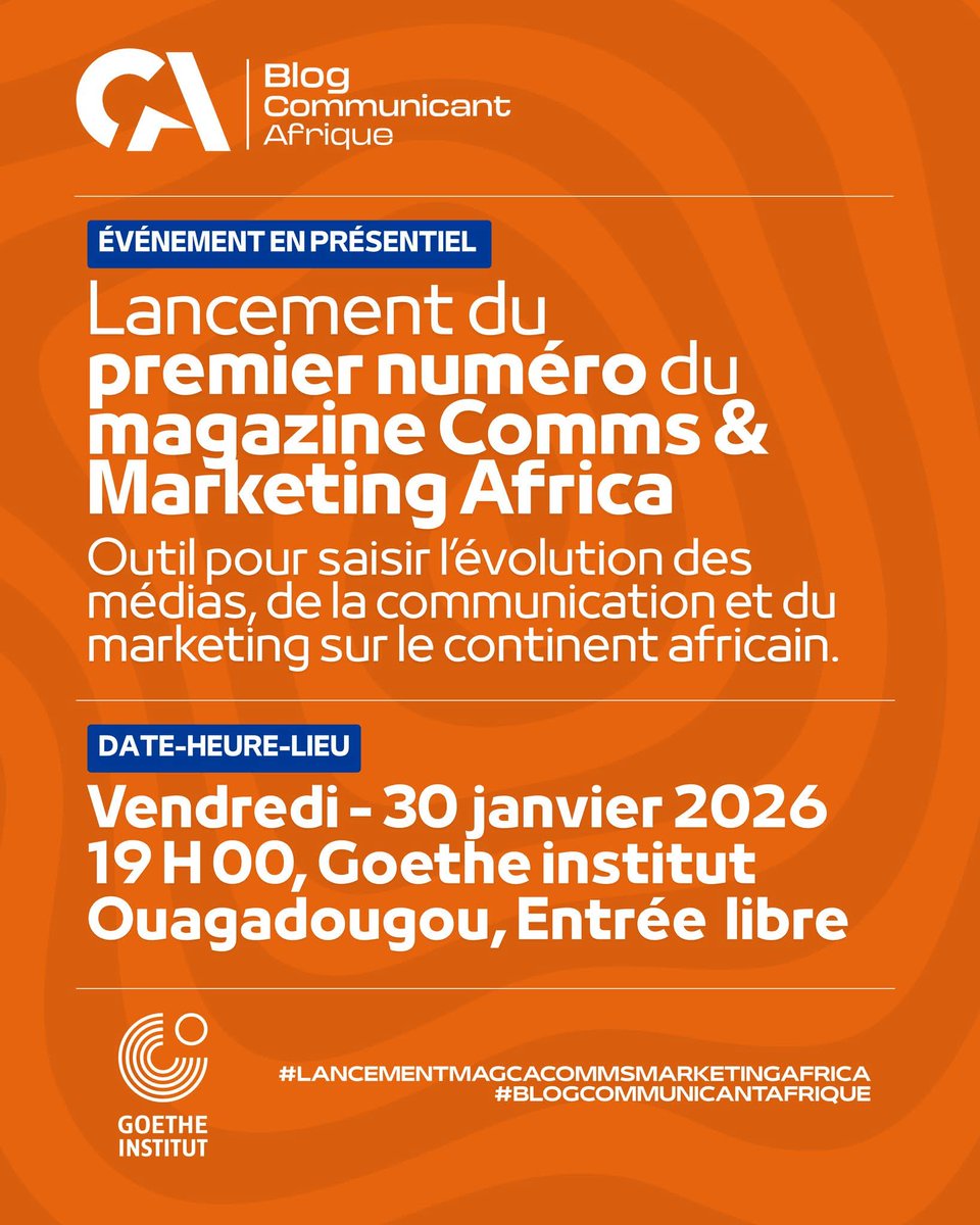 Inscrivez-vous ici 🔗 forms.gle/ishwjhDpeK4gxf…

#BlogCommunicantAfrique #BurkinaFaso #Lwili