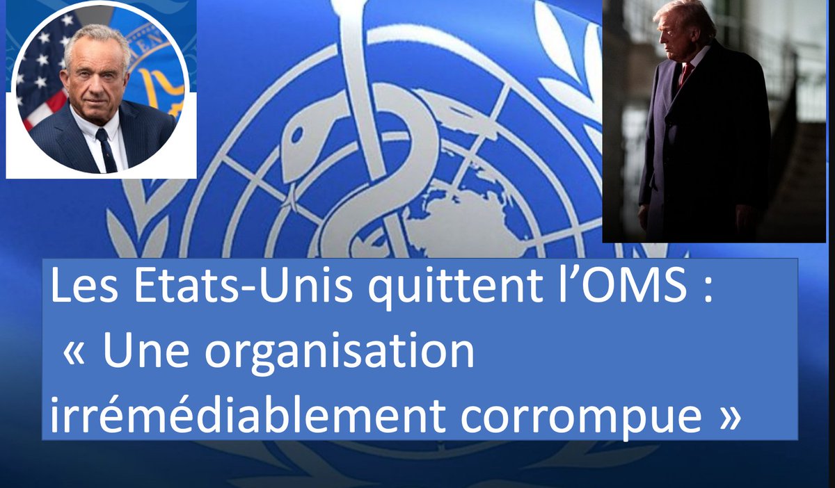 corinne_lalo's tweet image. ALERTE: Aujourd'hui 23 janvier 2026, les Etats-Unis officialisent leur sortie de l'OMS et dénoncent une "organisation irrémédiablement corrompue".
"Cette décision fait suite aux manquements de l'OMS durant la pandémie de COVID-19".
Assez mesquinement l'OMS refuserait de rendre…