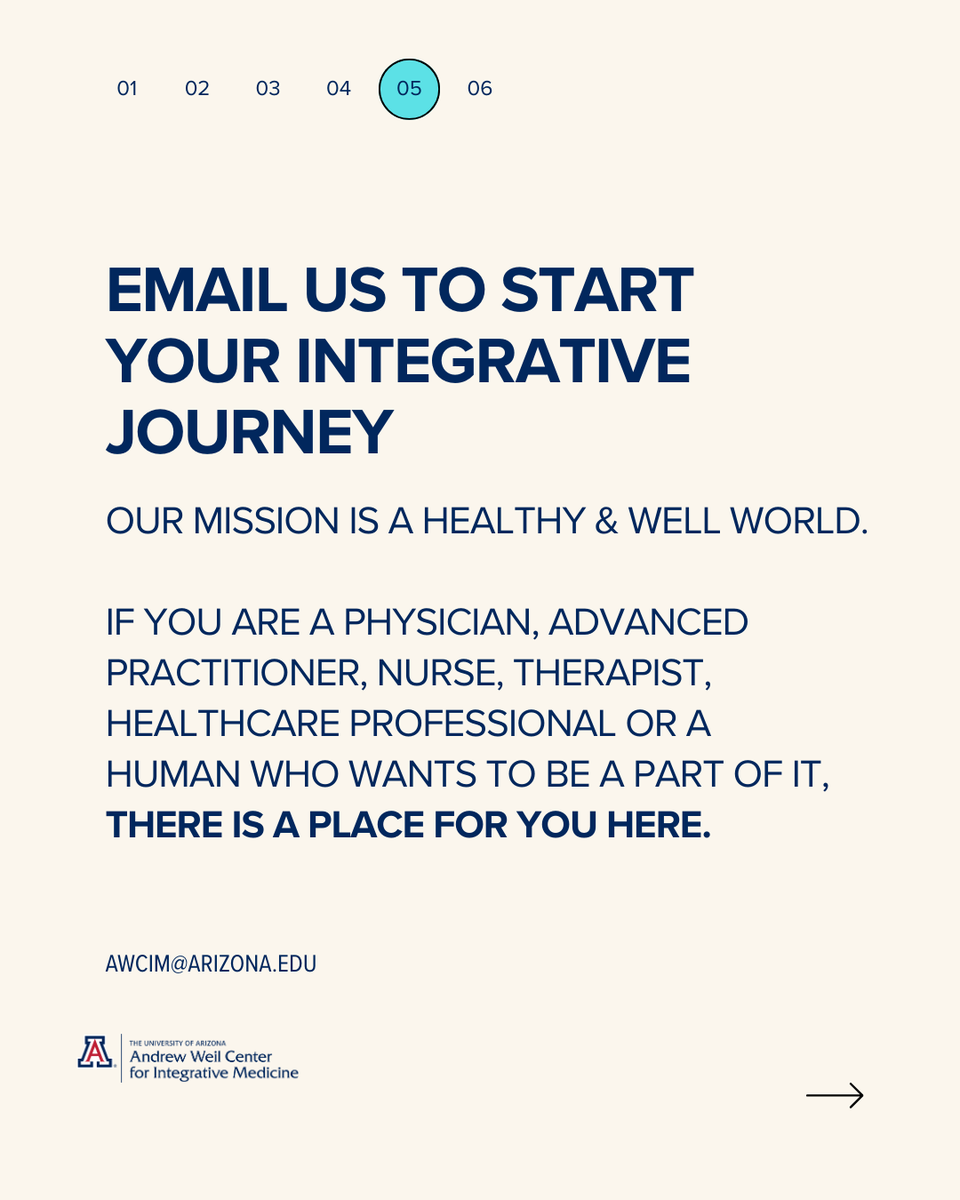 UA Andrew Weil Center for Integrative Medicine tweet media