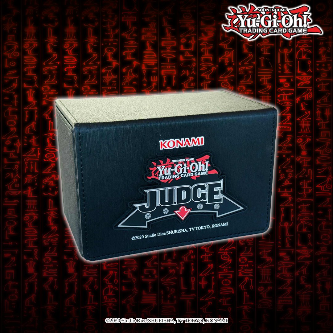 Registered KONAMI Judges can get the opportunity to earn this Judge Card  Case by judging at select Tier 3 events (such as a YCS or WCQ) beginning in  February 2026. Learn more