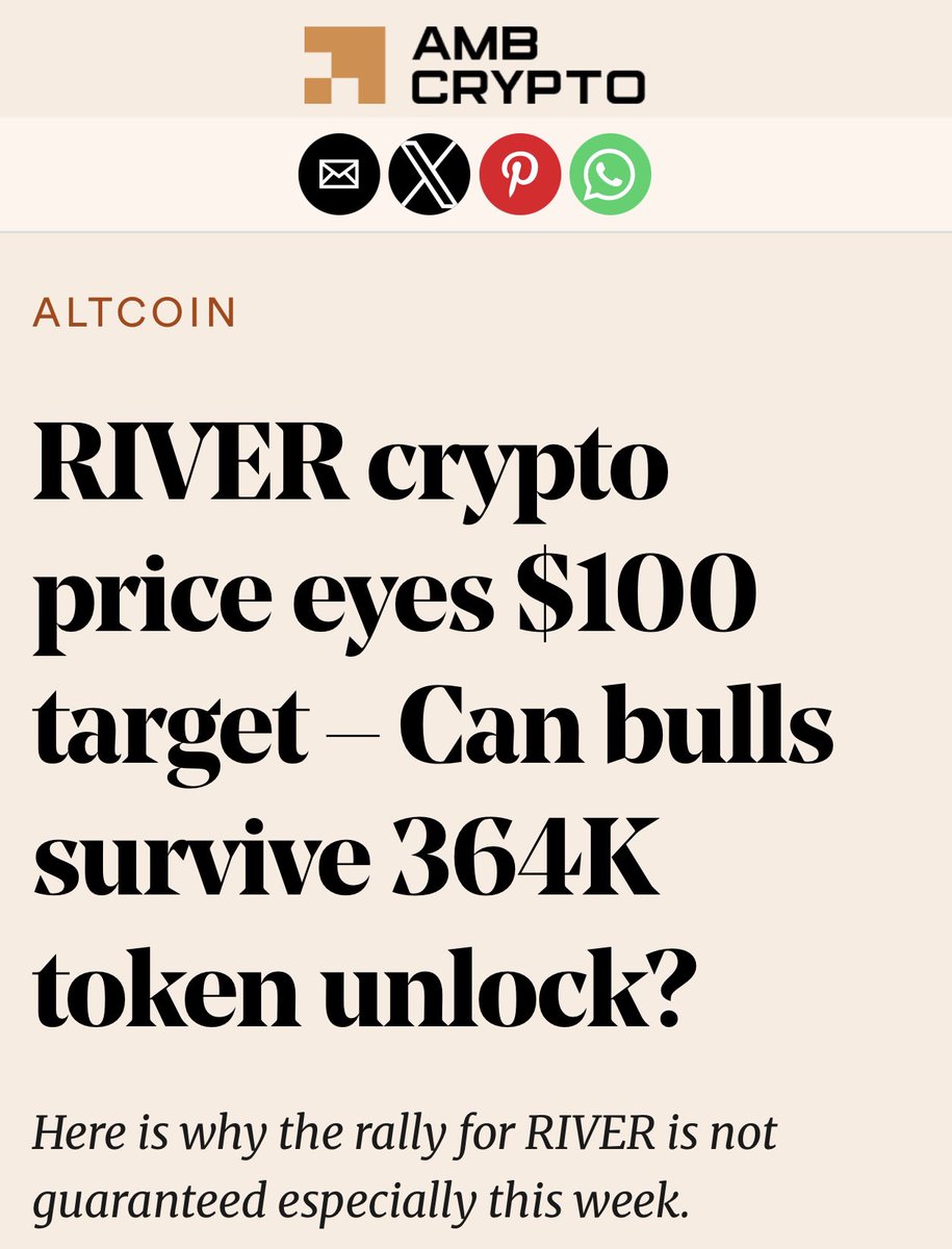 On the charts, RIVER has been rising since the start of the year, with  demand also following a similar path. The price has bounced off the  ascending trendline three times, and RIVER