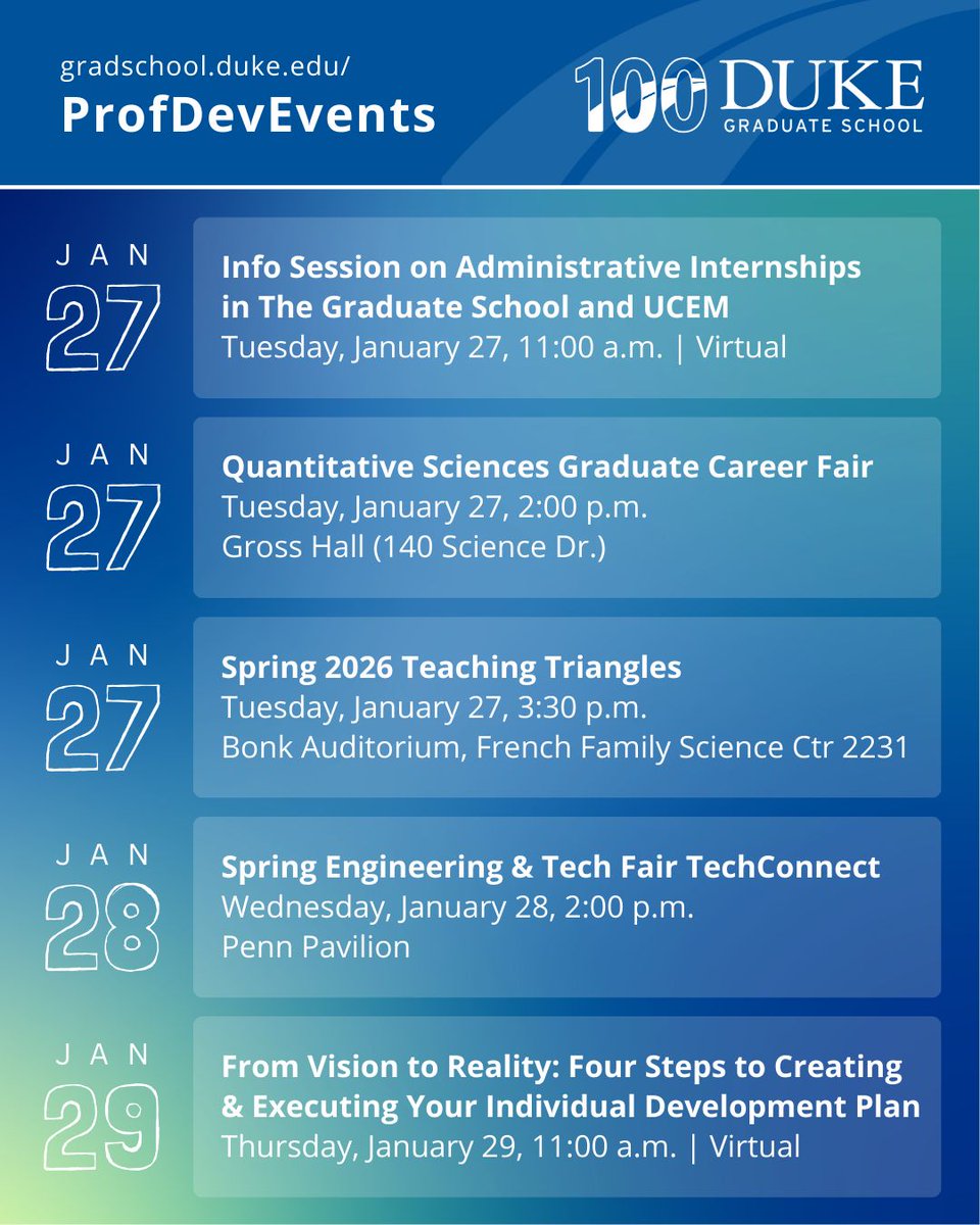 Duke Graduate School tweet media