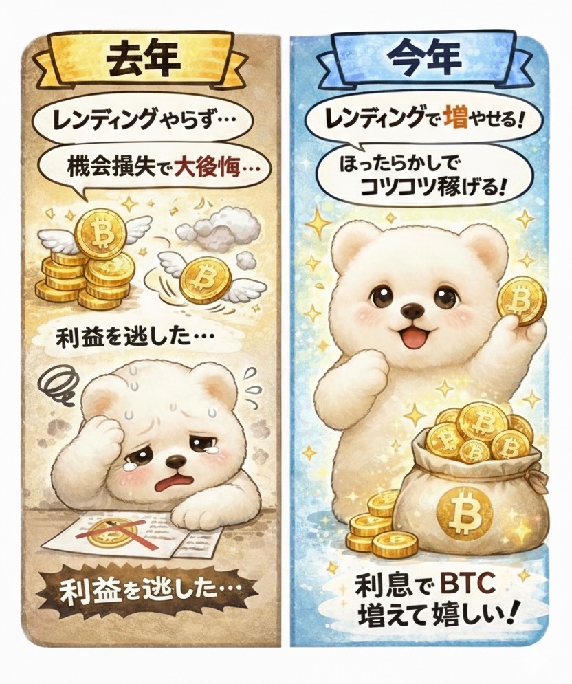 去年レンディングしてなかった僕、改めて機会損失すぎた… 勿体無い事したな