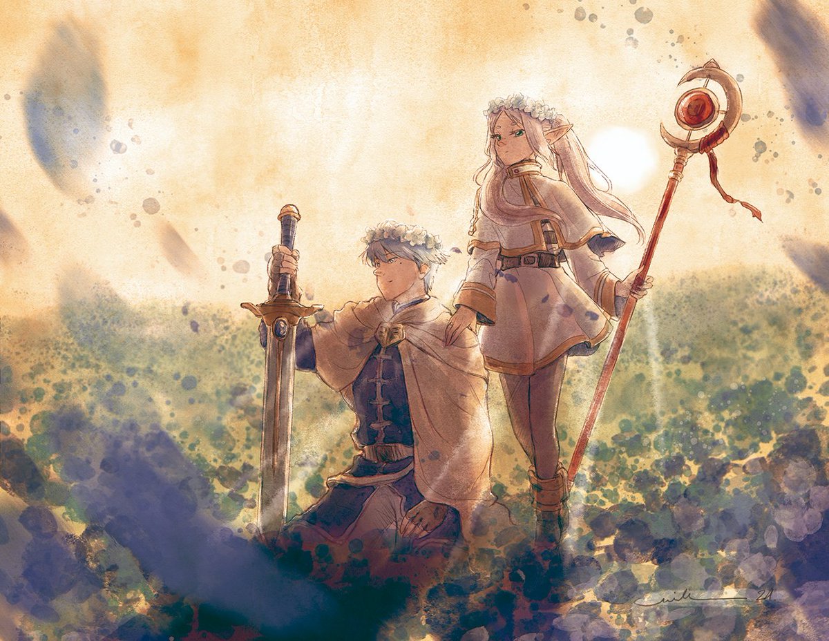 #Frieren is back and I'm still in love with this art I made in 2024💚

#FrierenBeyondJurneysEnd #digitalartwork