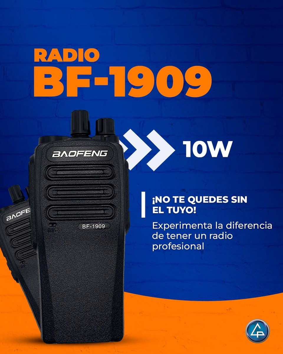 ✨¡Un radio de primera!

El BF-1909  fue nuestro modelo más vendido el mes pasado.

🤔¿Por qué?

Por su gran alcance, resistencia y eficacia, es una excelente opción como herramienta de comunicación.

👉Comprueba por experiencia propia la excelencia de este equipo.