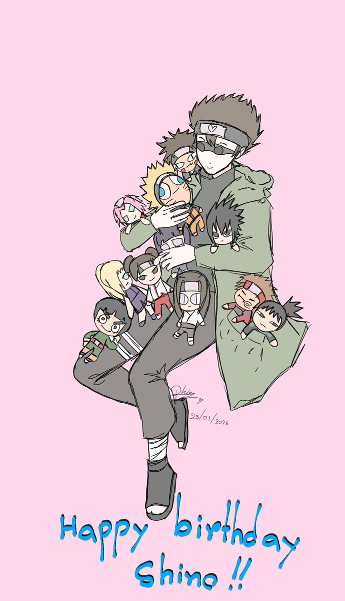 PhingPh59900499's tweet photo. Happy birthday Shino.🎂 🥳 #油女シノ生誕祭2026 #ShinoAburame https://t.co/o7Kraso9Xg