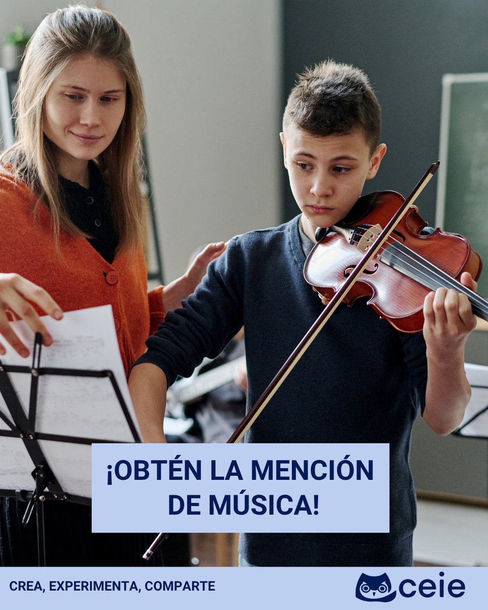 ceie_es's tweet image. ¡Obtén la Mención🎓 de Música!🎵🎷

✔️Permite trabajar en escuelas con programas artísticos🎻✨
✔️Fomenta la creatividad y expresión🎨🖌️
✔️Favorece habilidades en matemáticas y pensamiento lógico🧮

#menciones #mencion  #libros  #docente  #docencia #musica #mencionmusica