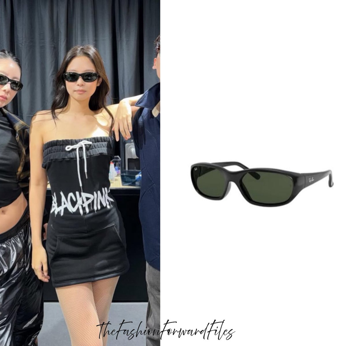 Jennie wears Daddy O Ray Ban sunglasses - #blackpink