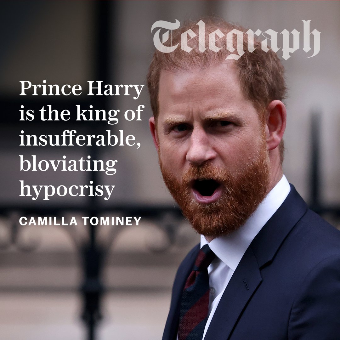 ✍️ 'No newspaper has cashed in on the Duke’s private life as profitably as he has himself' I Writes <a href="/CamillaTominey/">Camilla Tominey</a> 

Read the full story below 🖇️
telegraph.co.uk/news/2026/01/2…
