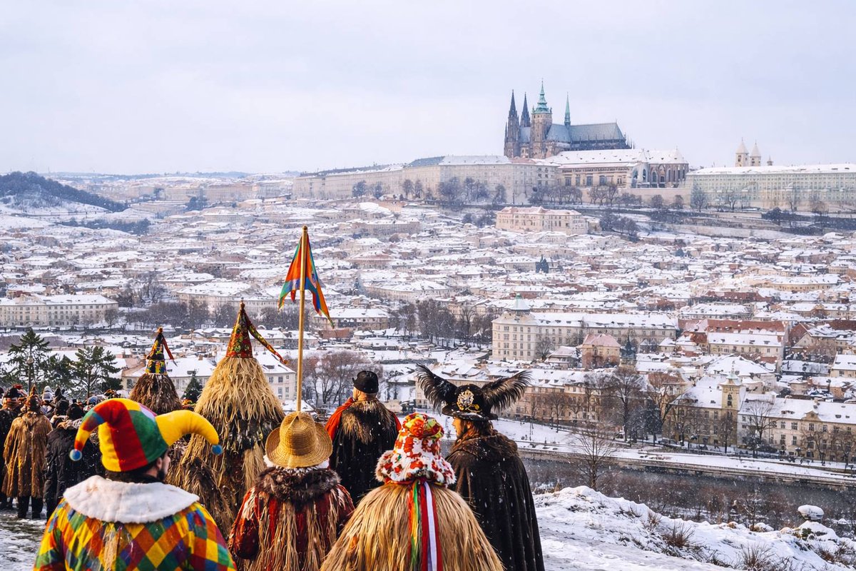 This January and February, Prague comes alive with the vibrant tradition of Masopust. Discover the biggest parades, festive gatherings and traditional treats across the city in our Masopust article: praguest.com/en/masopust-ma…