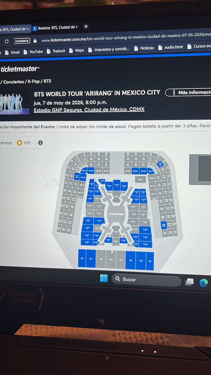 Mich777Lara's tweet photo. BOLETOS QUE SE LIBERARÁN PARA LA VENTA GENERAL: 
$3500 hasta $17,800 pesos 
#BTS_WORLDTOUR_MEXICOCITY #ARMY #BTSARMY #gnp https://t.co/tVti4pmA3n