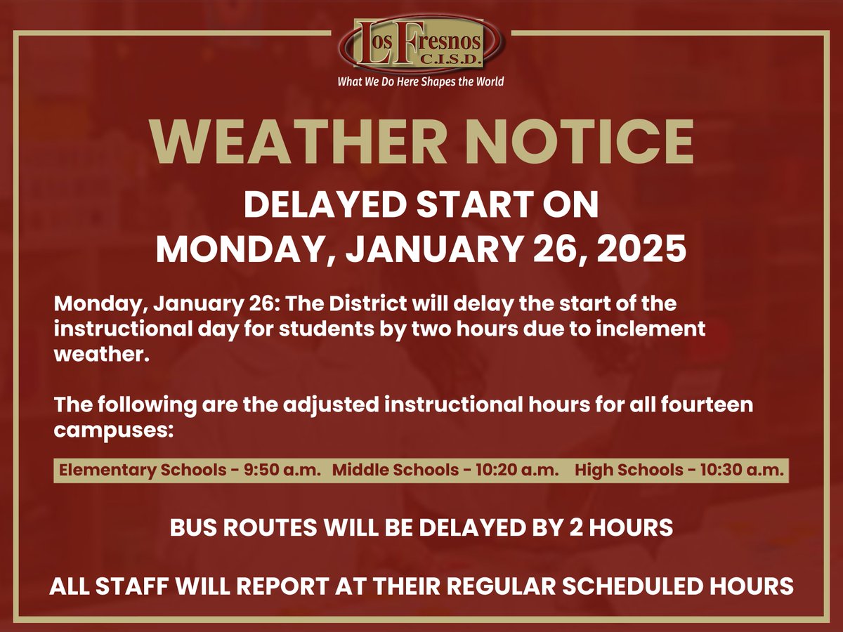 Los Fresnos CISD tweet media