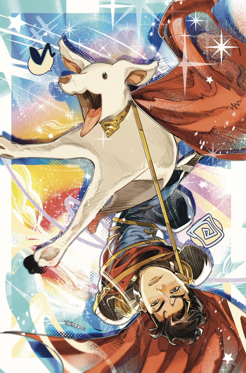 My April Drools variant cover SuperboyPrimeeee🐶🤍