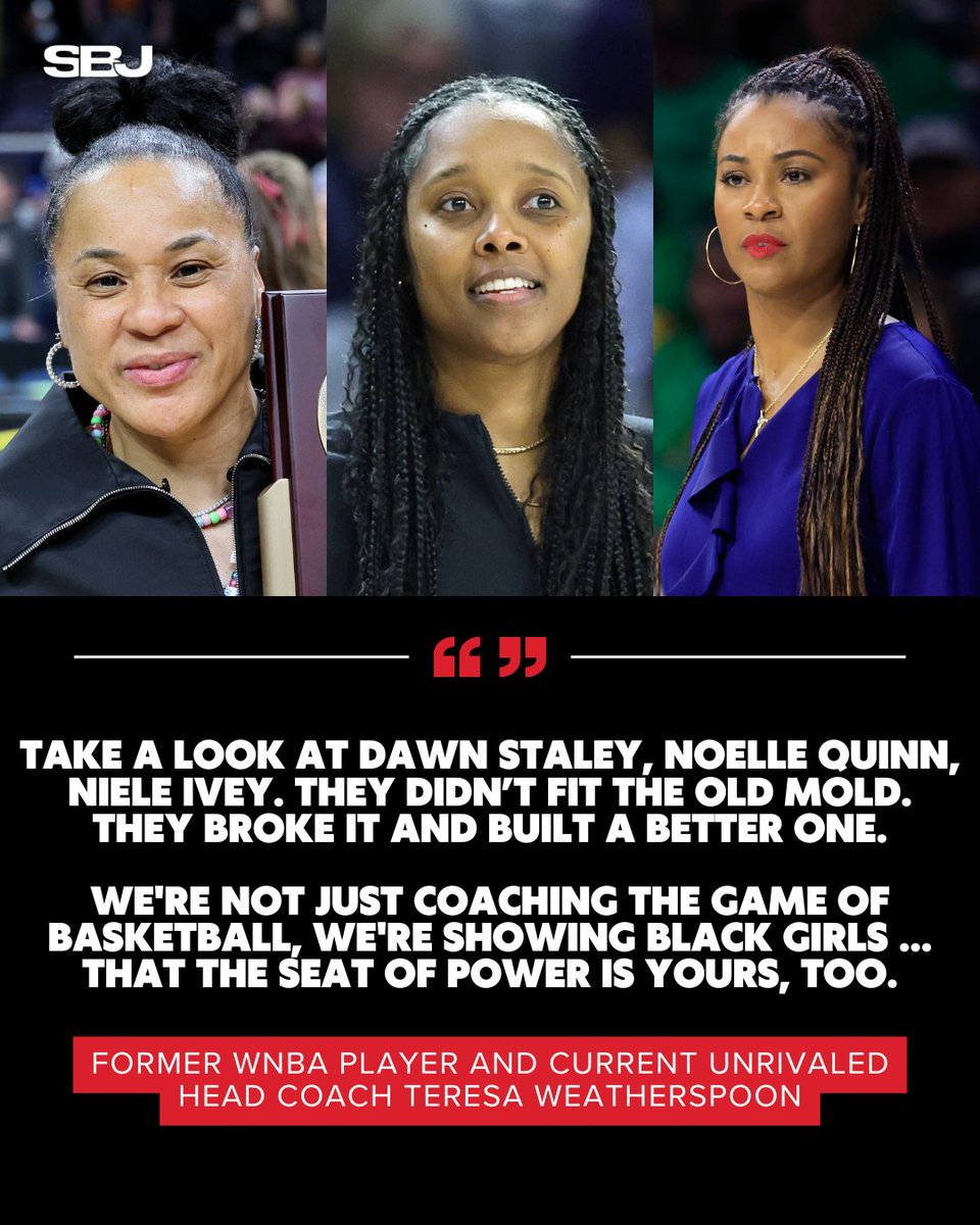 Bigger than Basketball 🏀
 
Former <a href="/WNBA/">WNBA</a> standout and current <a href="/Unrivaledwbb/">Unrivaled Basketball</a>  Vinyl BC head coach Teresa Weatherspoon opens up on the realities of becoming a coach and the challenges that come with leading from the sidelines.
 
From navigating transition to building culture and