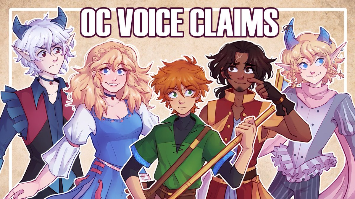 New video!! voice claims for 10 of my characters!! :D
(with lore hints tee hee)

youtu.be/yC0fSsKO1Nk