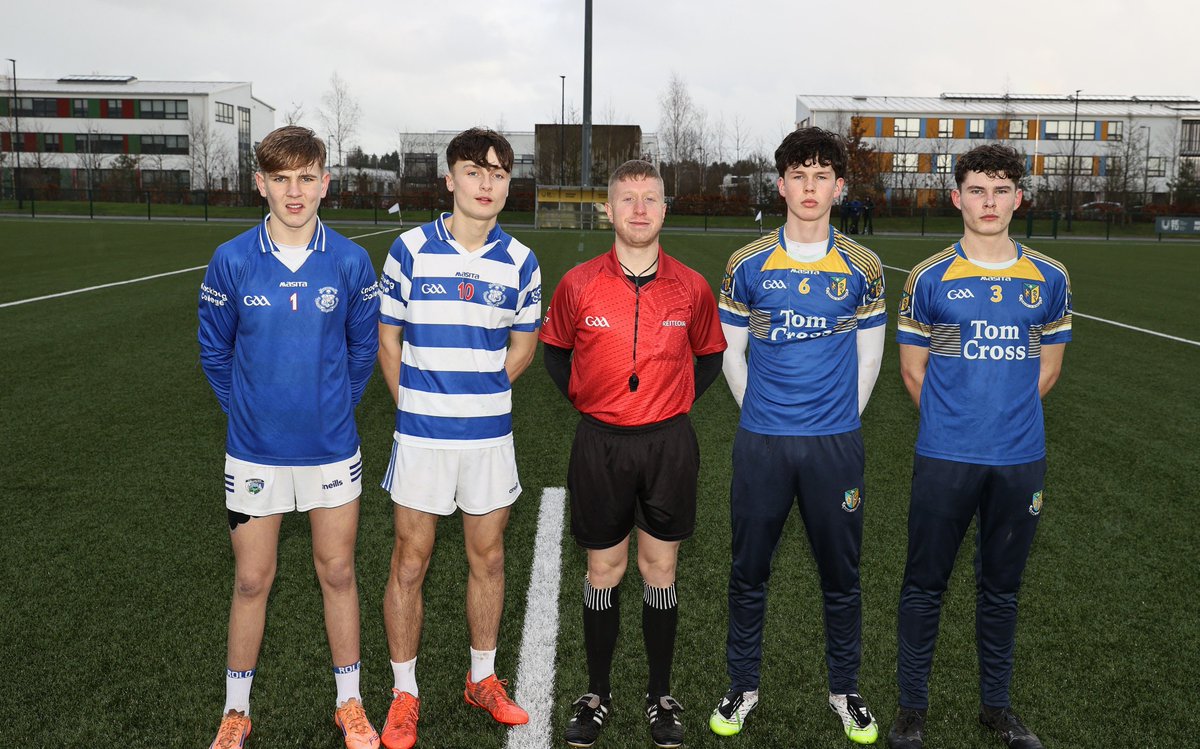 pgahern's tweet photo. Congratulations to Knockbeg who overcame Naas CBS in  u 16 FC  at SETU South Campus. A strong 2nd half made the difference. Well done to Ref Lar Murphy. Thanks to SETU for the superb facilities. @SETUCarlowGAA_ @Carlow_GAA @Natsport @kclr96fm @TheLeftWingBack @knockbegcollege https://t.co/j3PLYFrrlY