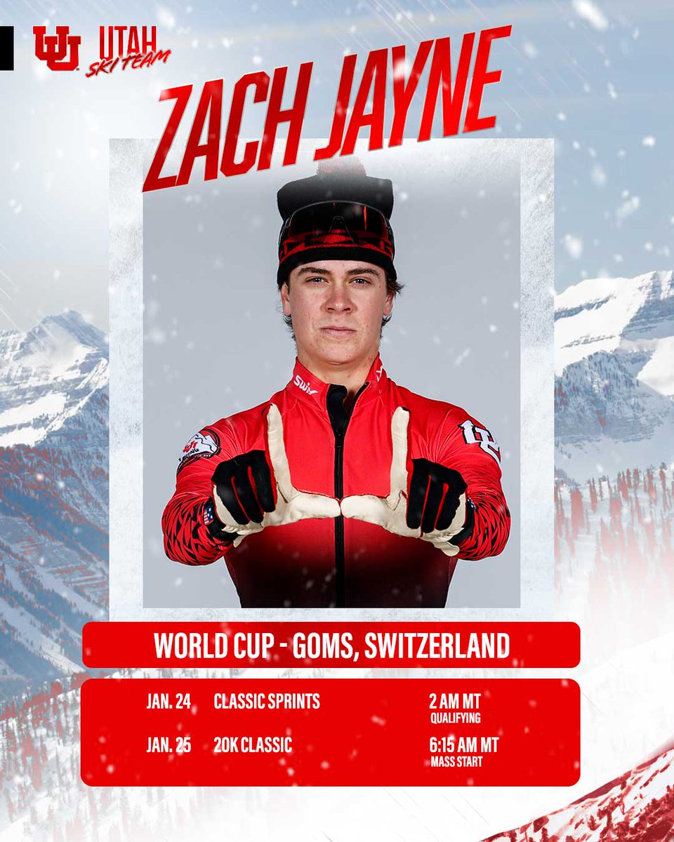 utahskiteam's tweet photo. #FlashTheU Friday from Switzerland
Zach is back on the World Cup circuit this weekend in Goms--good luck to our guy‼️
🔗 https://t.co/JtLn8FFteQ https://t.co/oZmnlrtrfy