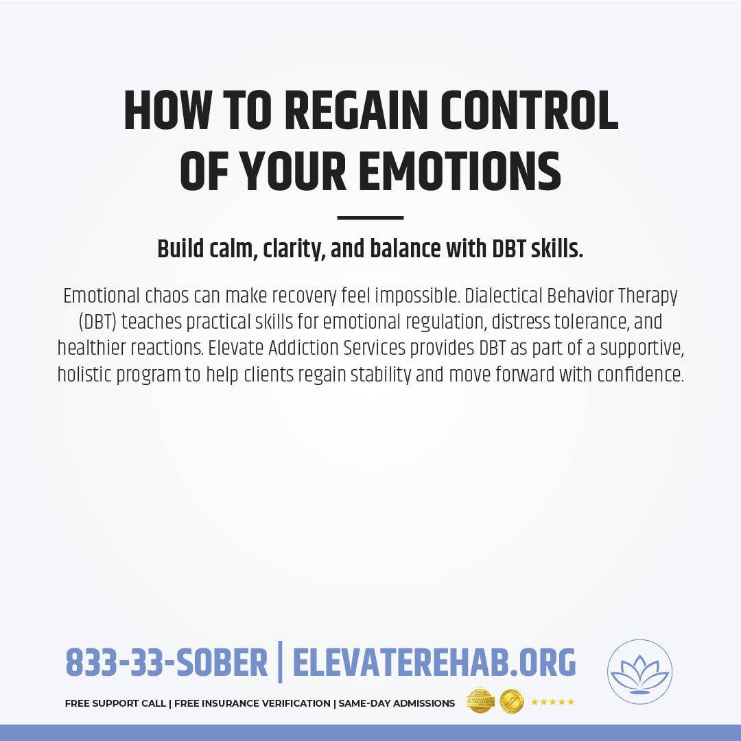 RehabElevate's tweet image. When emotions feel overwhelming, DBT skills can help restore balance. Our program teaches practical tools for emotional stability and long-term recovery. Start building control today. #DBTSkills #LongTermRecovery elevaterehab.org/experience/dia…