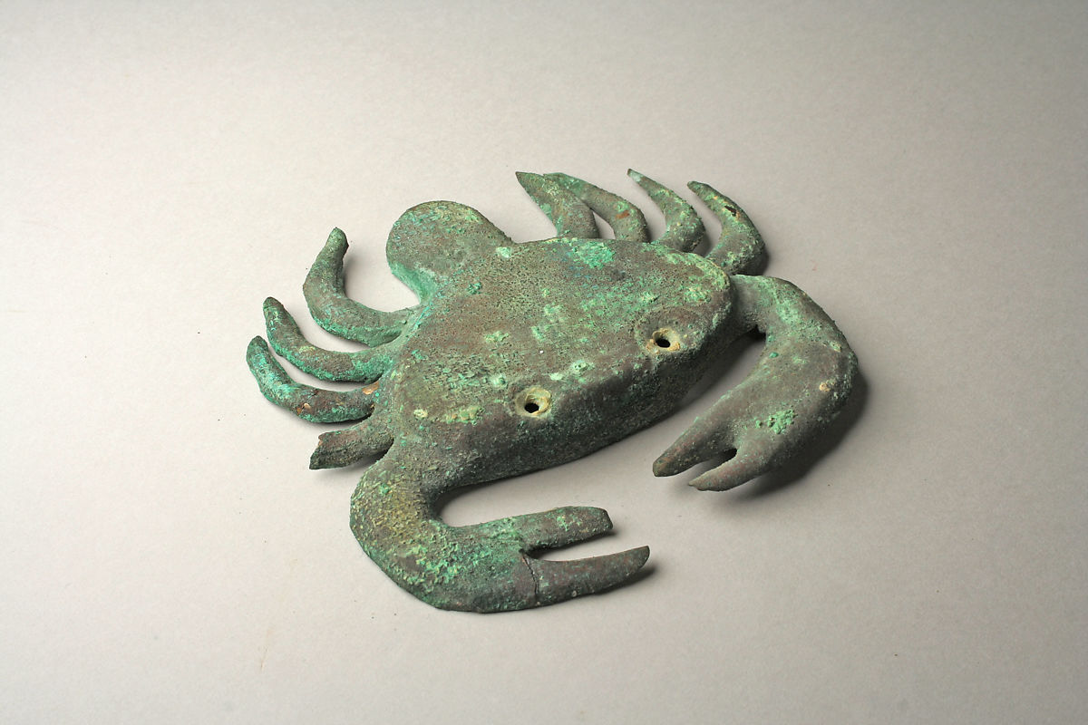 archaeologyart's tweet image. Crab, Moche culture, Peru. 6-7th century.