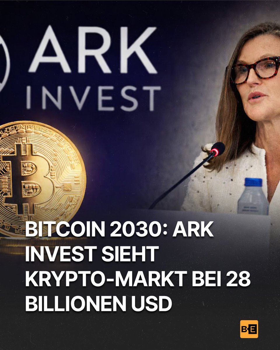 🚀 Neue Monsterprognose 📊 Bitcoin 2030: Ark Invest sieht den Krypto-Markt  bei 28 Billionen US-Dollar. In einem aktuellen Bericht zeichnet das  Investmenthaus ein extrem bullishes Szenario für die kommenden Jahre. 💬 Der