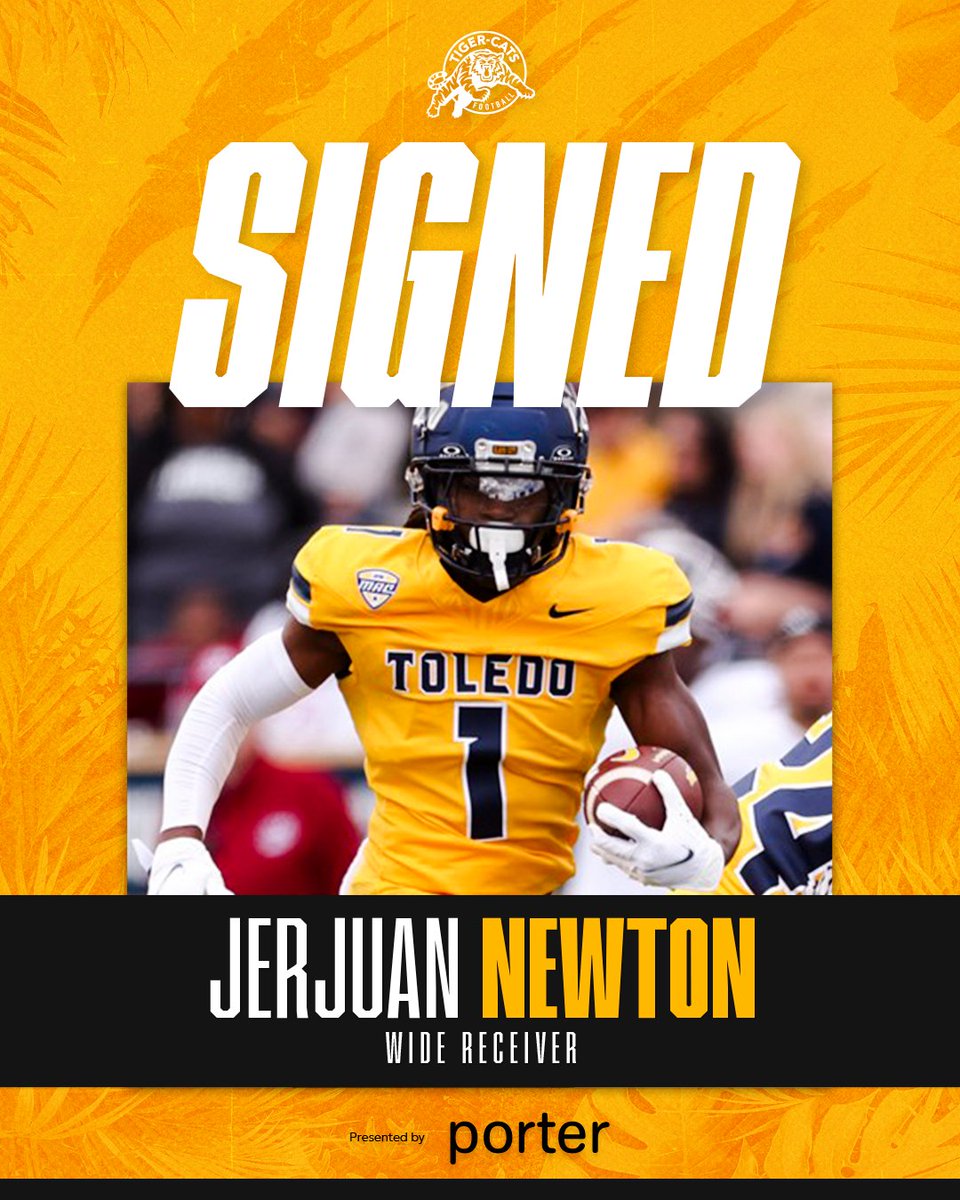 Ticats's tweet photo. We've signed 🇺🇸 WR Jerjuan Newton!

🗞️ | https://t.co/YUOeDtoJWh

@porterairlines | @NJerjuan https://t.co/iubUD3dqBO