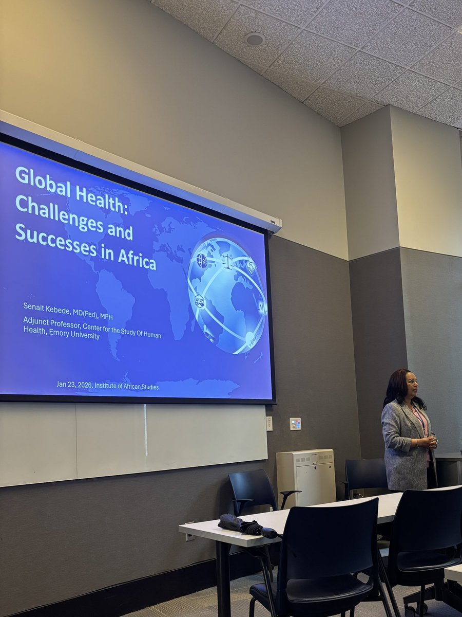 EmoryIAS's tweet image. The Institute of African Studies extends our sincere gratitude to Dr. Senait Kebede for an engaging and insightful talk on “Global Health Challenges and Successes in Africa.”

Thank you to everyone who joined us and contributed to such a thoughtful and impactful discussion!