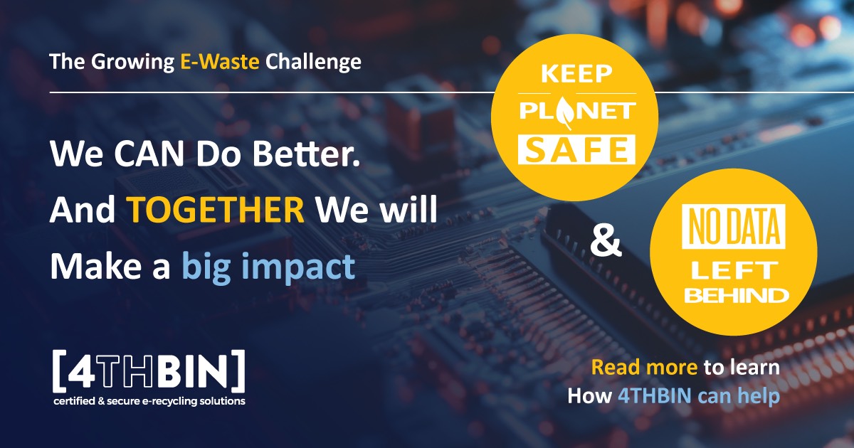 Electronic waste is more than an environmental concern. It is a data security and compliance responsibility. 
4thbin.com/electronics-re…