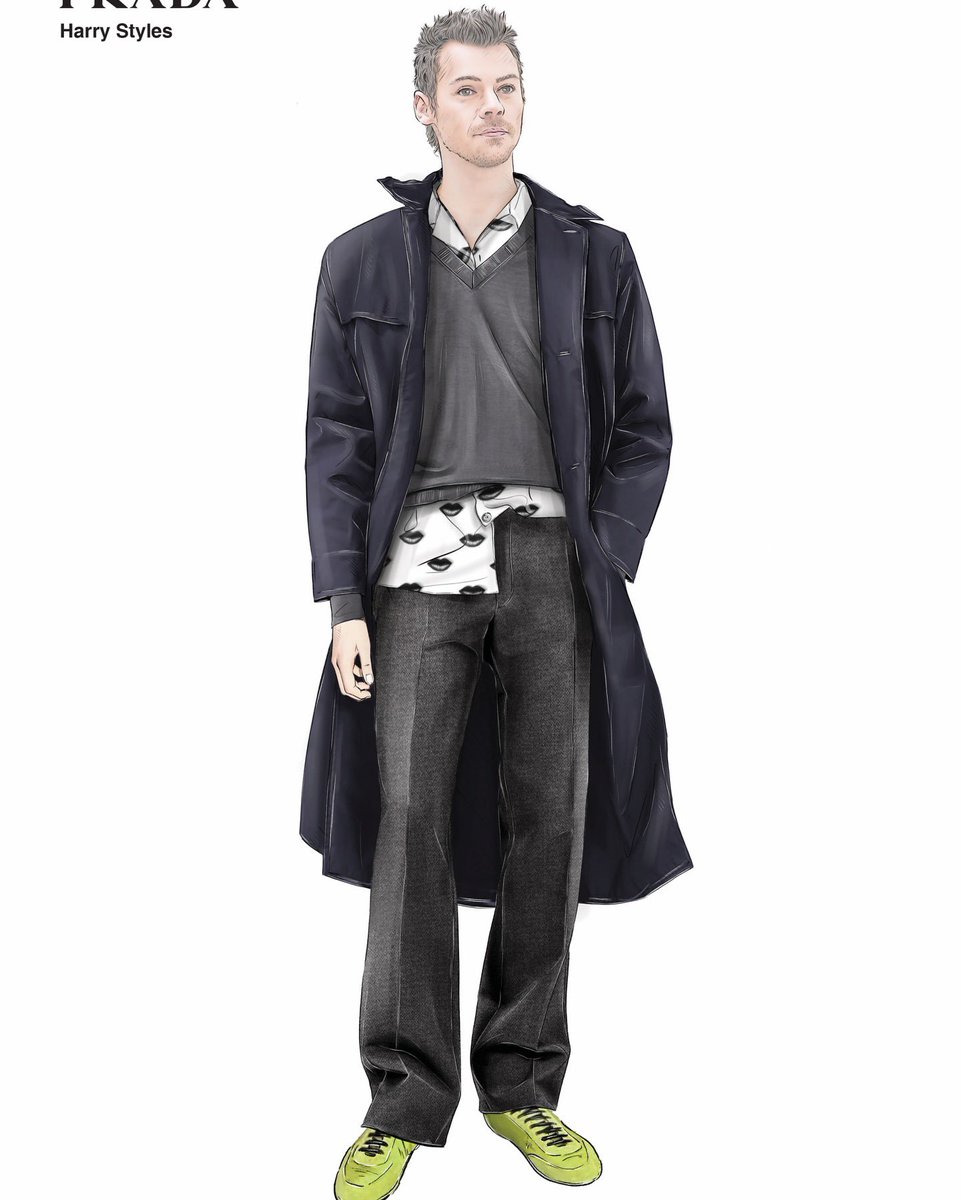 hsdaily's tweet image. The concepts for Harry’s look in the Aperture music video via Harry Lambert!