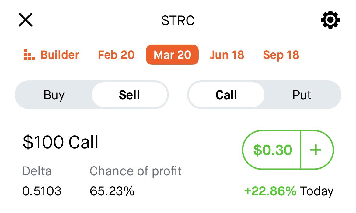 BitMasterK's tweet image. Options on $STRC $STRF $STRD are now available on $HOOD!!

Hopefully $STRK comes very soon- that would be the one I’m most interested in. 🤞