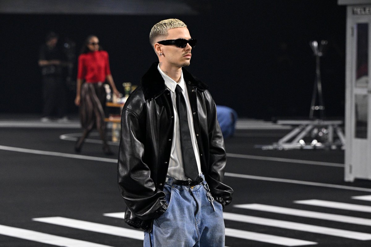 ComplexStyle's tweet image. Romeo Beckham walks in the Willy Chavarria FW26 show