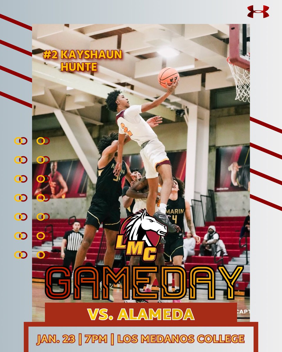 Another big time conference matchup tonight‼️🏀🐎💨
🆚: Alameda
⏰: 7PM
📍: Los Medanos College