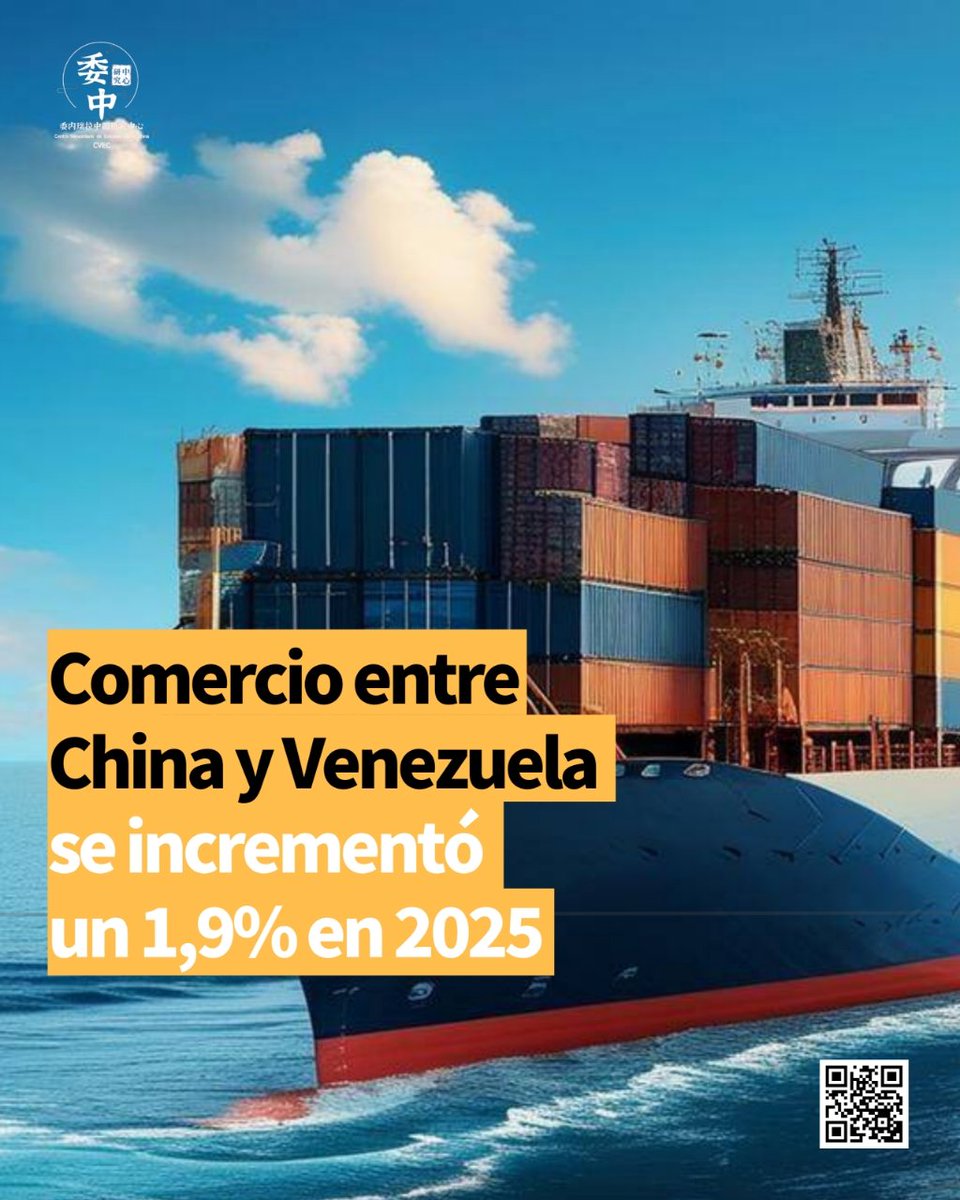 🇨🇳 🤝🏻 🇻🇪 CVEC Comercio entre China y Venezuela se incrementó un 1,9% en 2025
Por Aymara Gerdel 

#Articulo 
CLICK 👉 cvechina.org/articulos-2/19… 👆🖱 ¡Visítanos!

#China #Venezuela #Chinavenezuela #EEUU
 instagram.com/p/DT2_dsylBlu/…