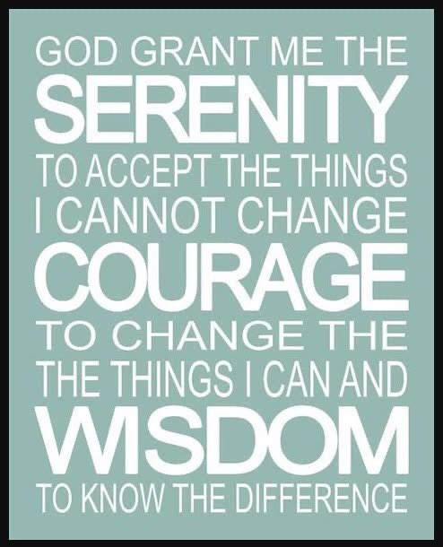 HitmansOwn's tweet photo. Many people "know" the beginning of the Serenity Prayer. The 2nd portion is just as powerful. #Prayer #serenityprayer #Biblemonth #transcend https://t.co/xRA6MUa5dq